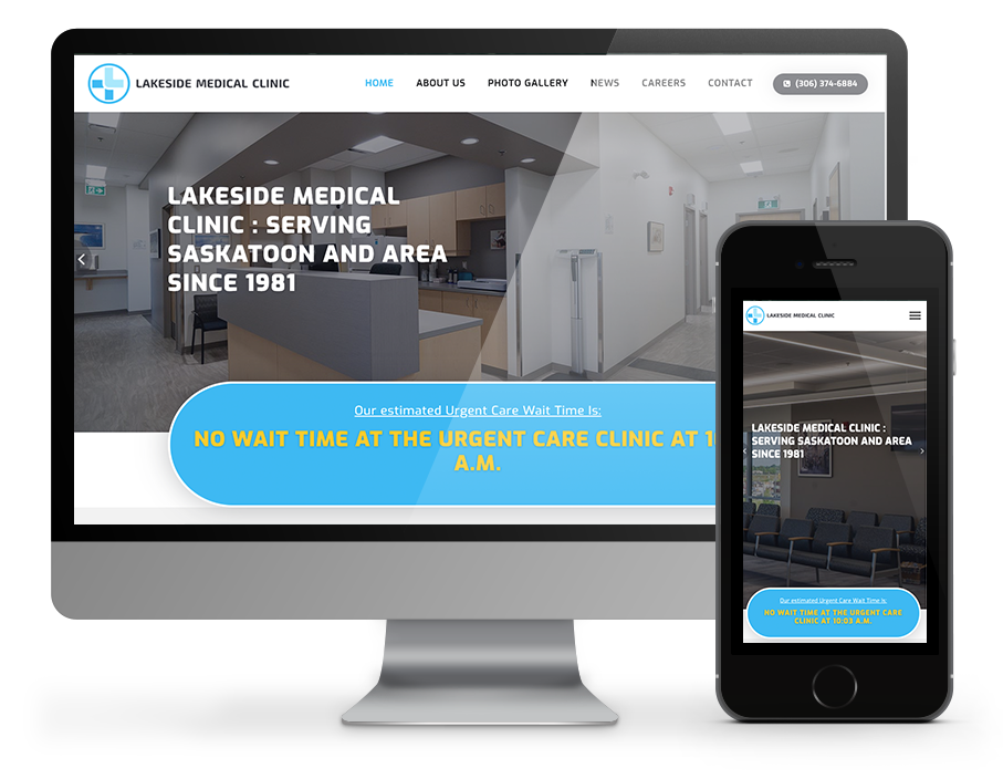 Lakeside Medical - web design by OmniOnline, Regina