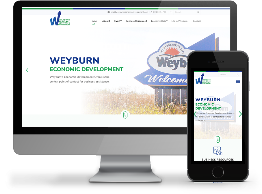 Weyburn economic development website by OmniOnline