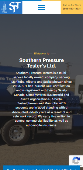 SPT mobile website - Sask best web design