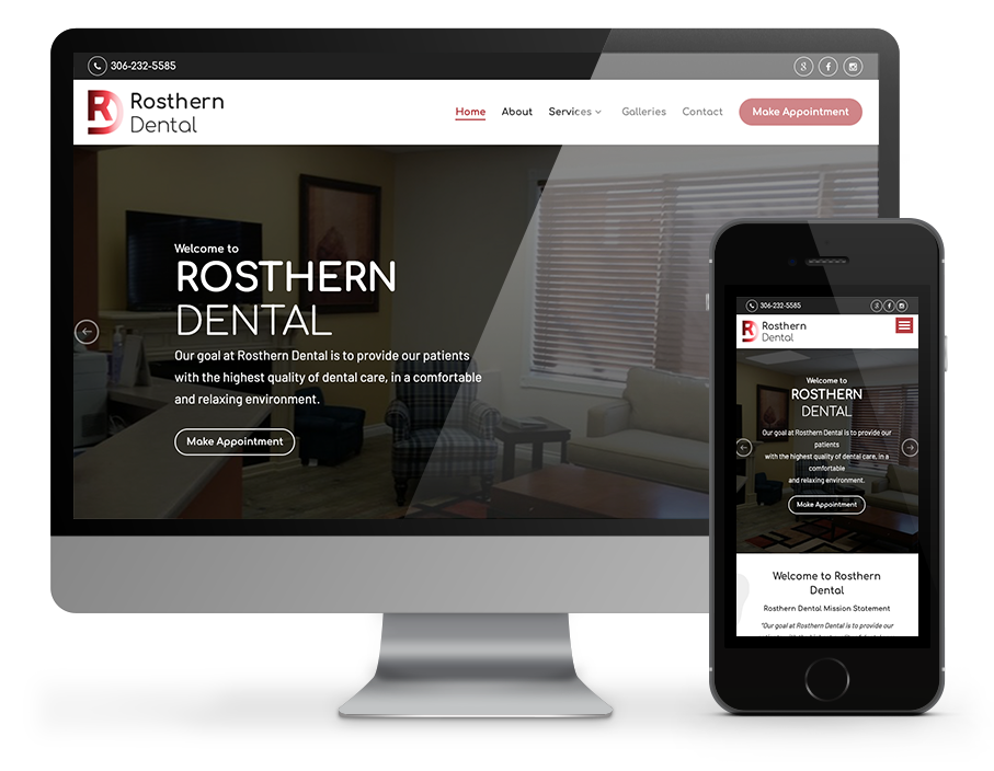 Rosthern Dental Website built By OmniOnline of Regina