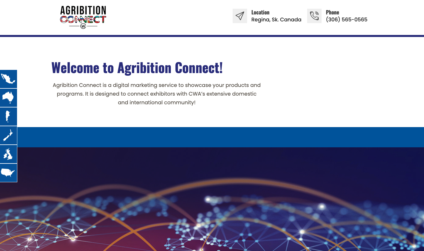 AgribitionConnect website by OmniOnline Regina