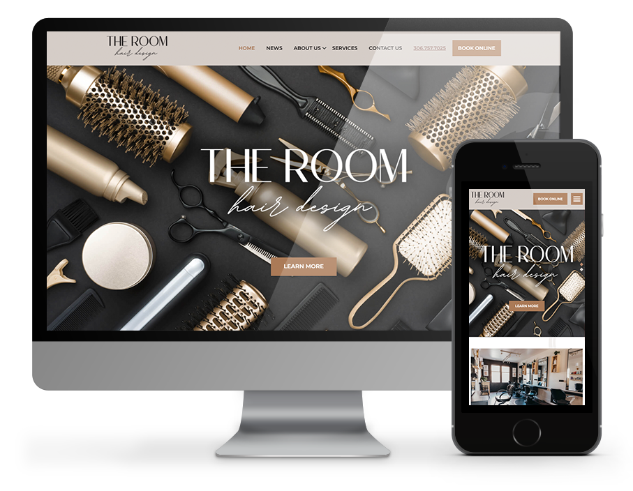 OmniOnline Regina website for the Room Hair Design