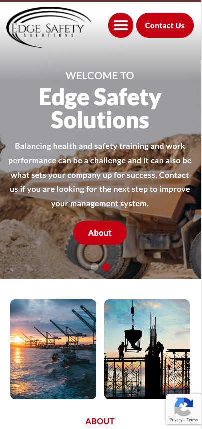 edge safety mobile website - Best Website Design regina