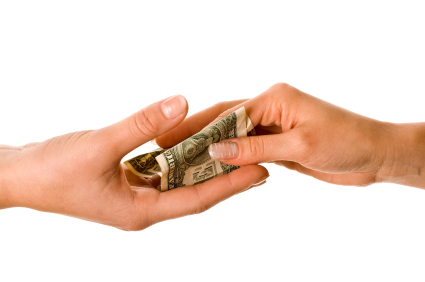 money exchanging hands - Web Design Regina
