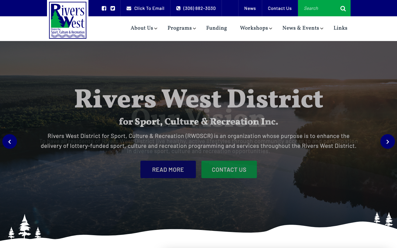 riverswest district desktop - website by OmniOnline